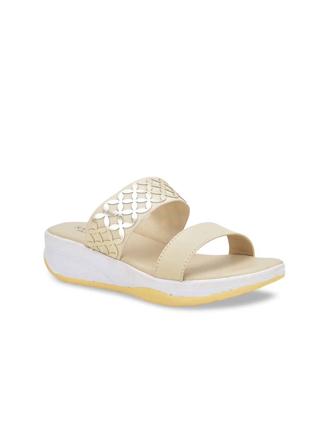 

SALARIO Women Cream-Coloured Slip-On Sneakers
