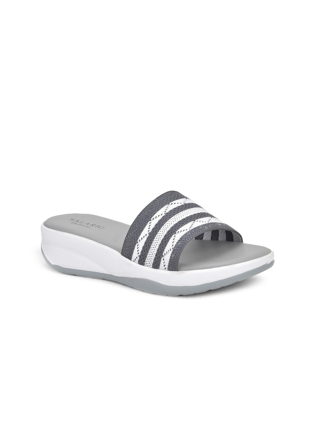 

SALARIO Women Grey Striped Driving Shoes