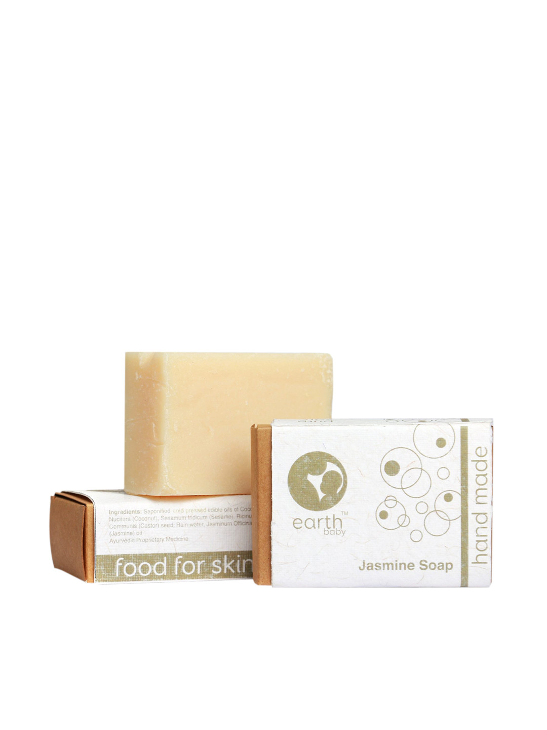 

earthbaby Unisex Pack of 3 Handmade Jasmine Soap 300g, Peach