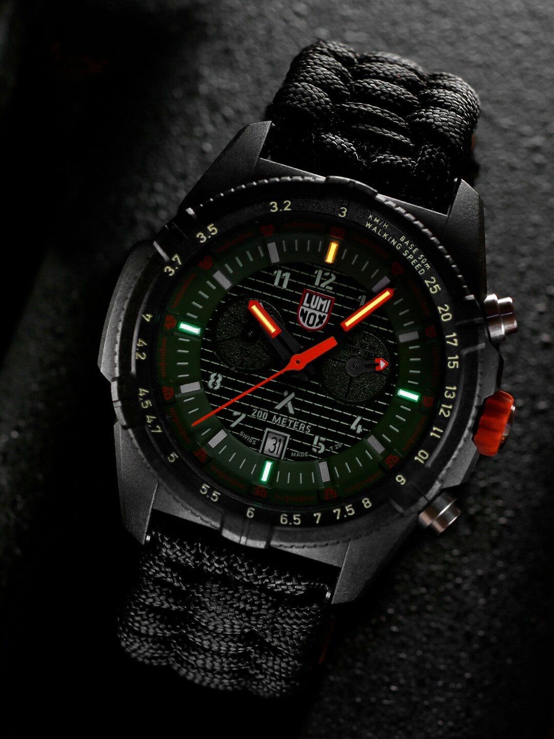 

Luminox Men Green Dial & Black Straps Analogue Watch - XB.3797.KM