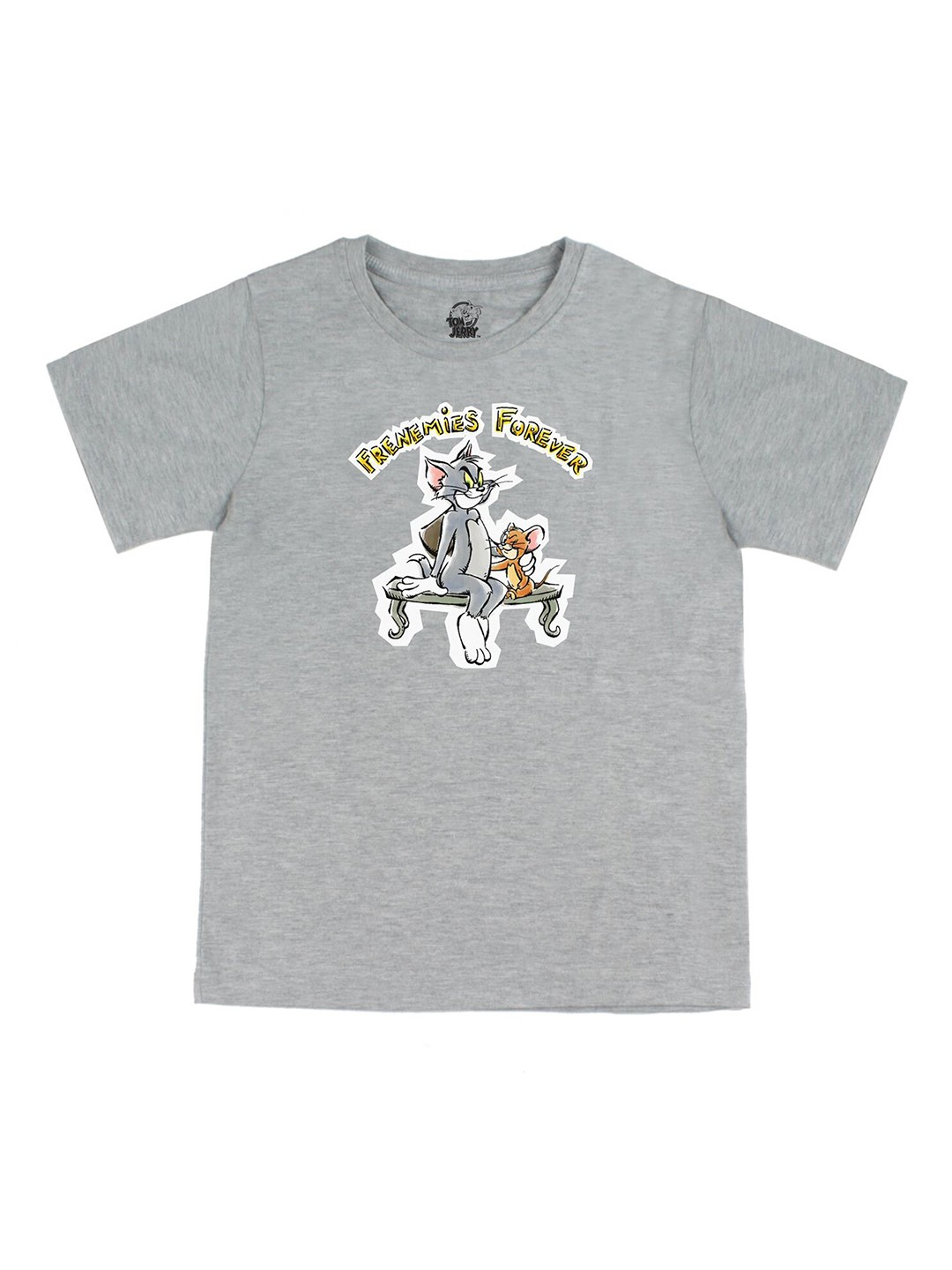 

Tom & Jerry by Wear Your Mind Boys Grey Printed T-shirt