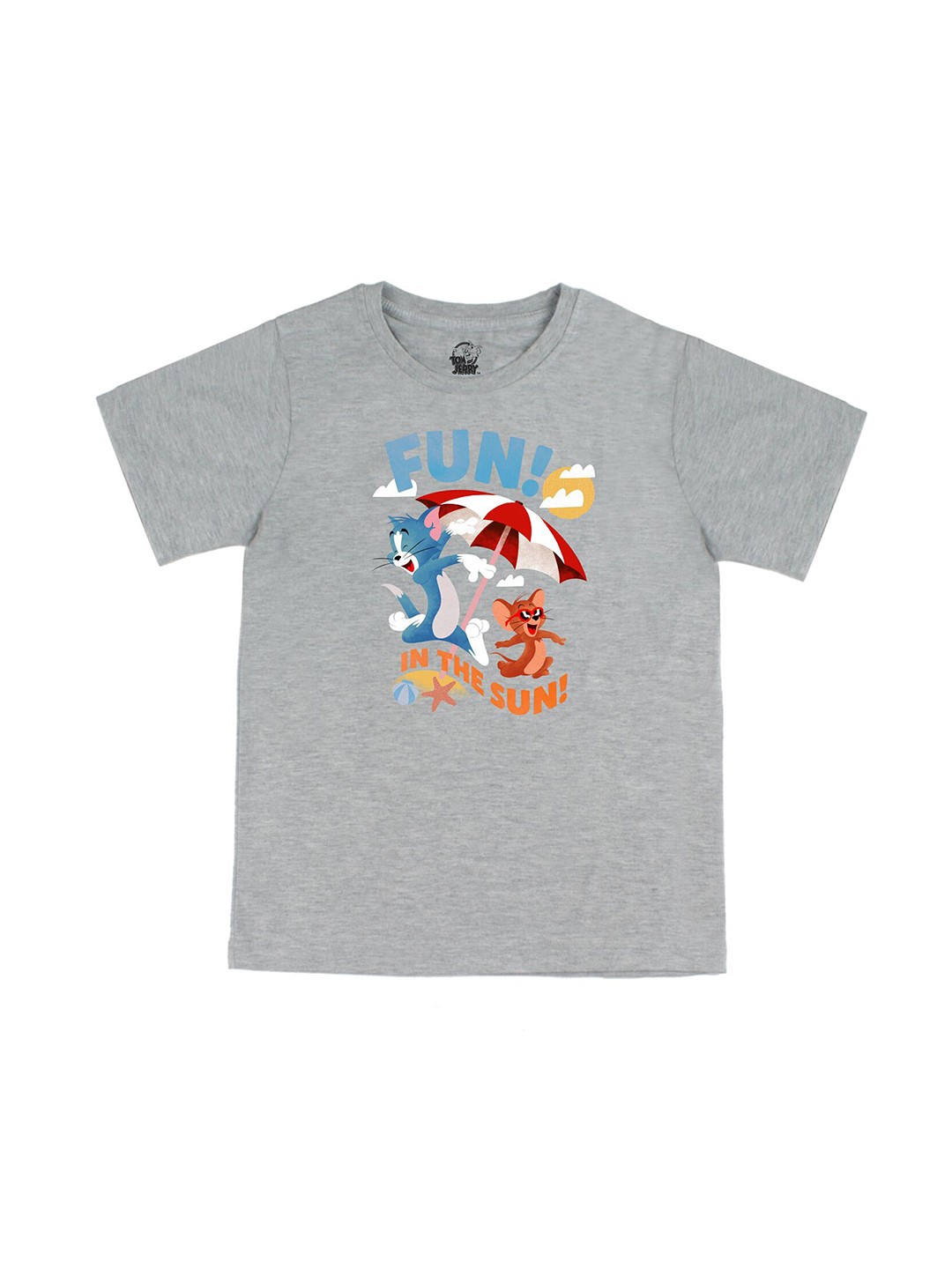 

Tom & Jerry by Wear Your Mind Boys Grey Printed T-shirt