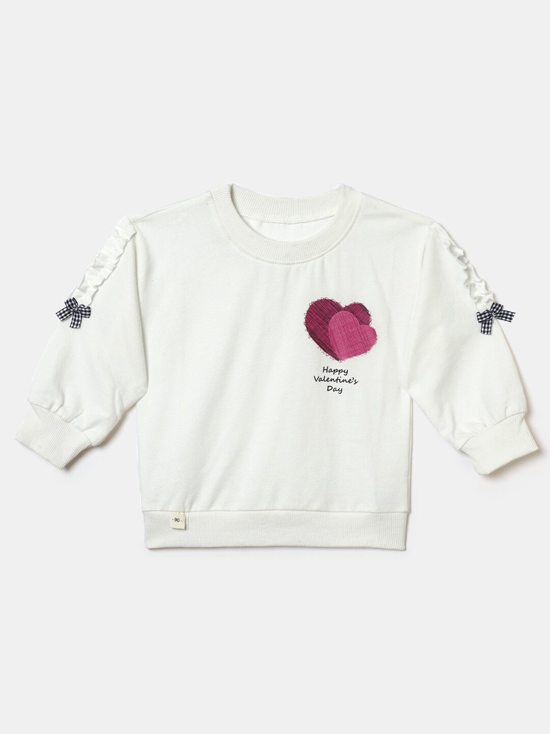 

Hopscotch Girls White Printed Sweatshirt