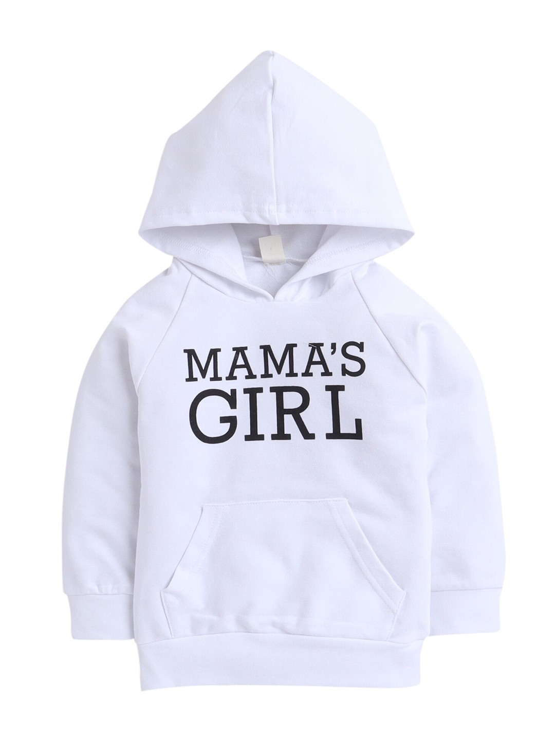 

Hopscotch Girls White Printed Hooded Sweatshirt