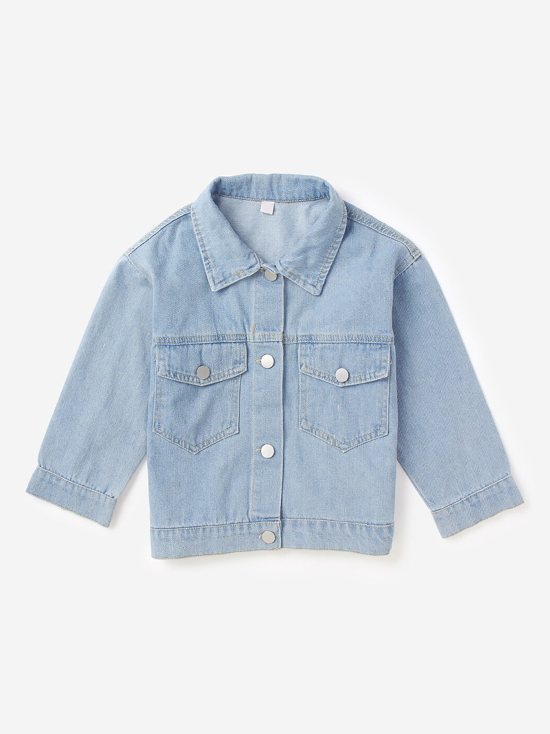 

Hopscotch Boys Blue Washed Longline Denim Jacket