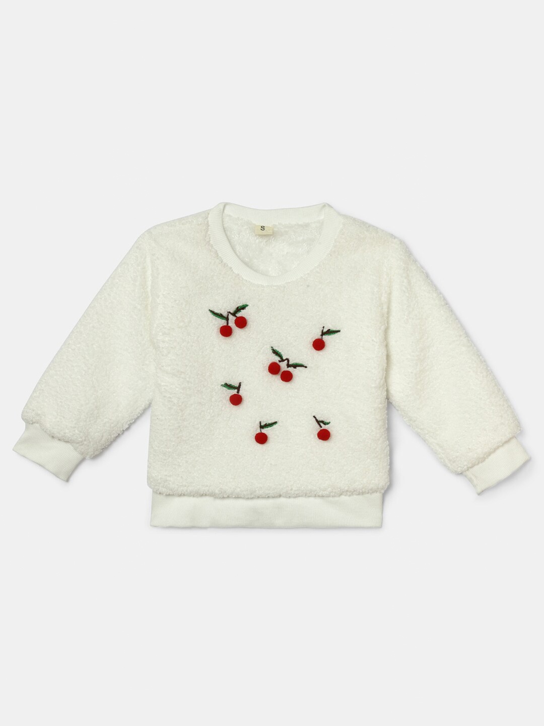 

Hopscotch Girls White Embroidered Sweatshirt