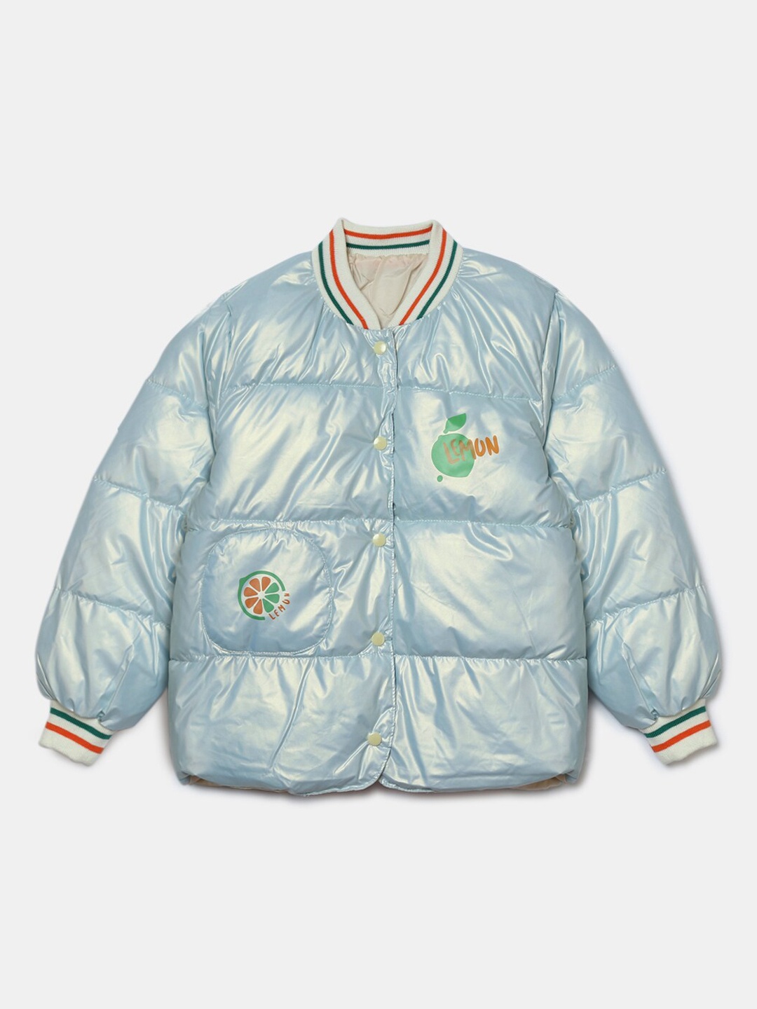

Hopscotch Boys Blue Crop Puffer Jacket