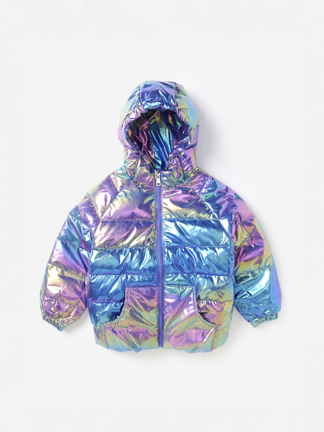 

Hopscotch Boys Blue Crop Quilted Jacket