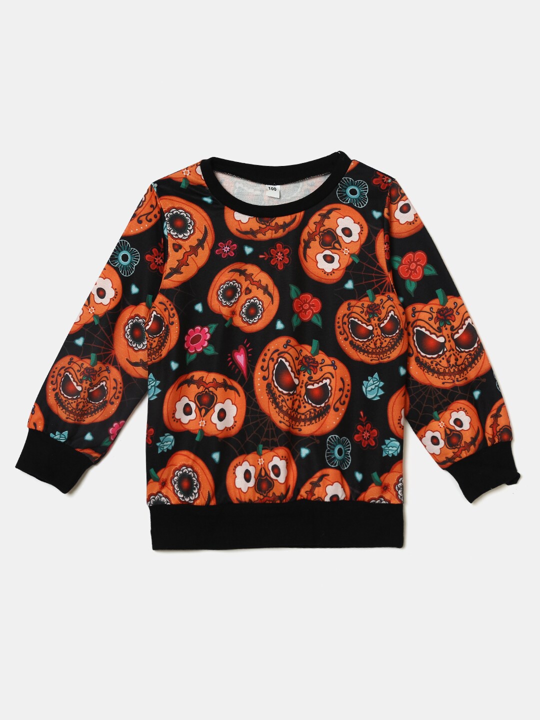 

Hopscotch Boys Black Printed Sweatshirt