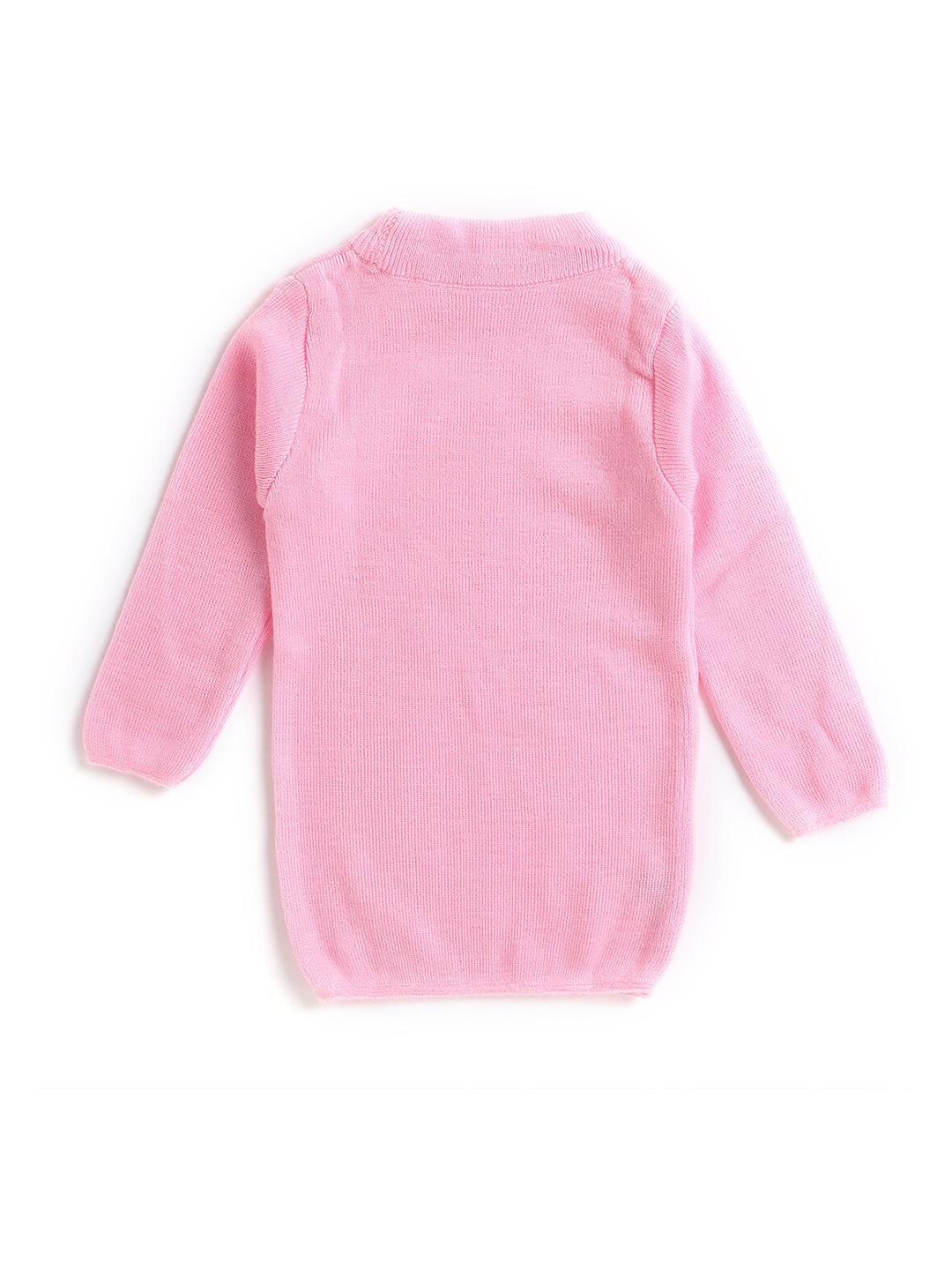 

Hopscotch Girls Pink Woolen Pullover