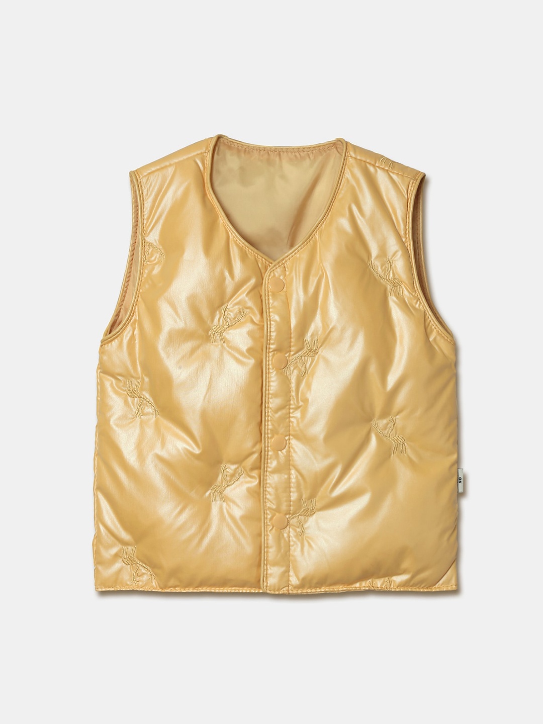 

Hopscotch Boys Yellow Solid Waistcoat