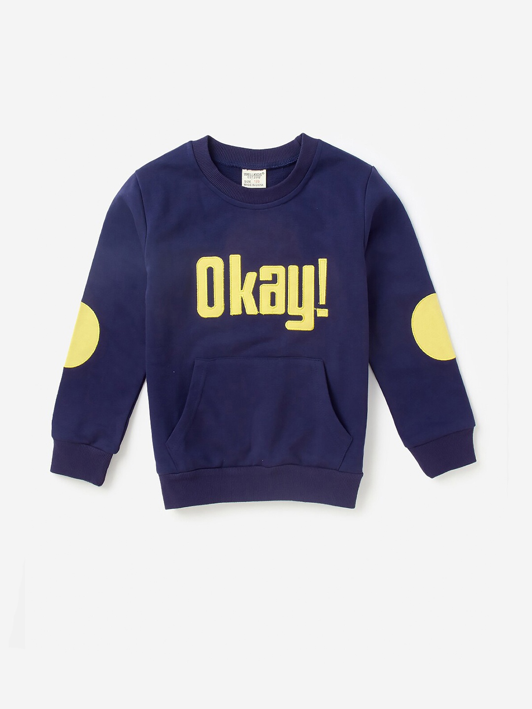

Hopscotch Boys Blue & Yellow Printed Sweatshirt