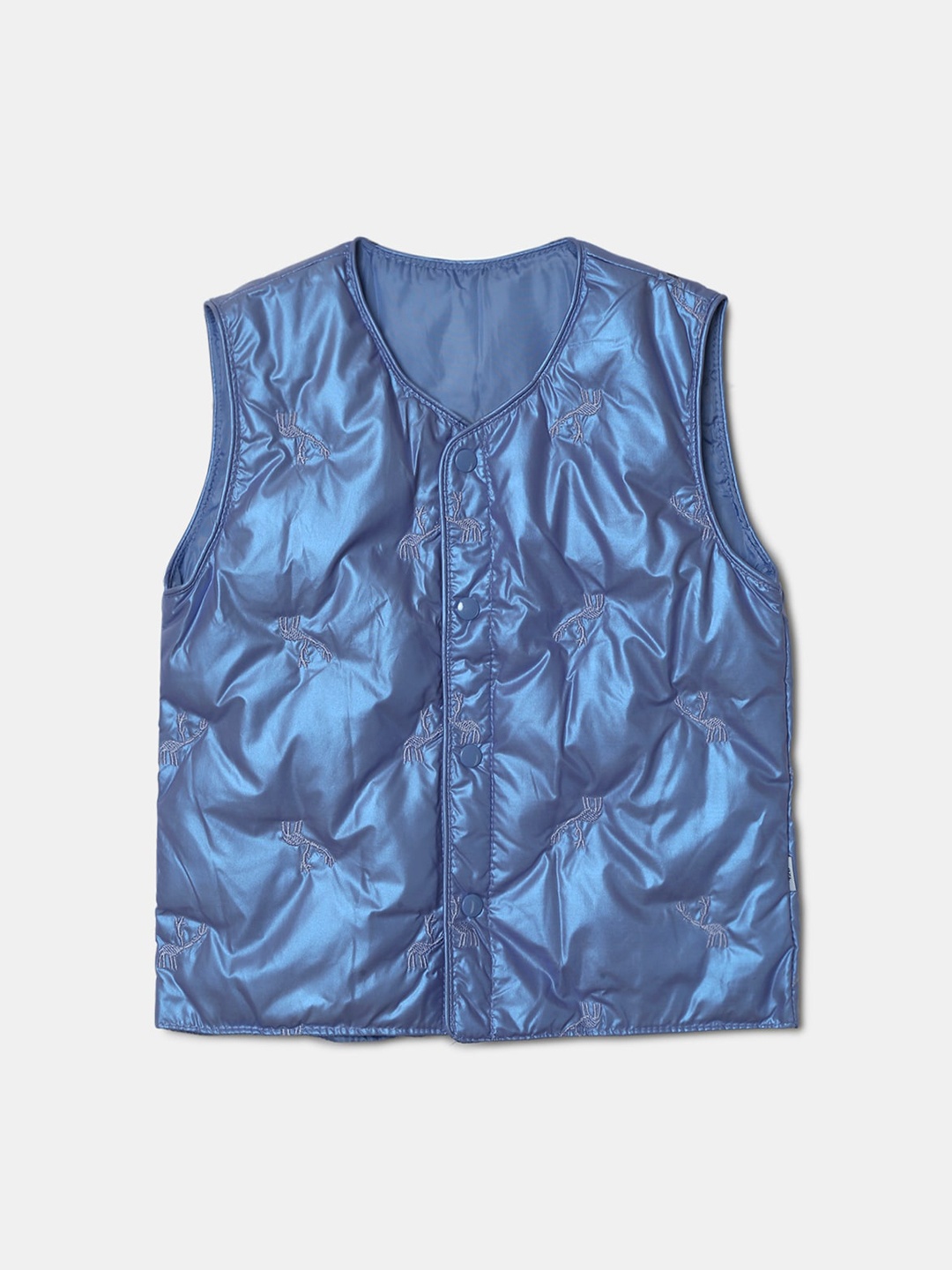 

Hopscotch Boys Blue Solid Woven Waistcoat