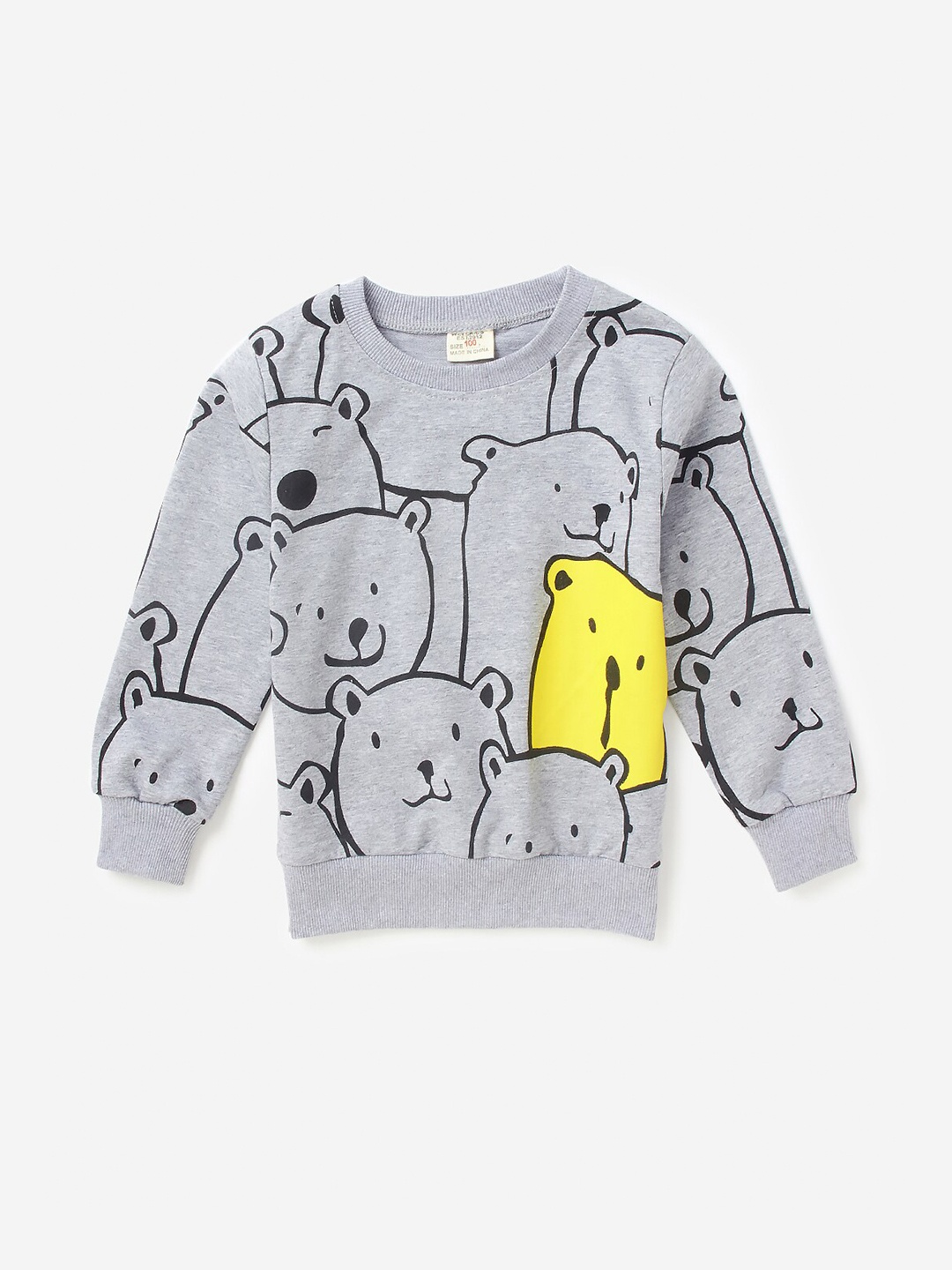 

Hopscotch Boys Grey Printed Sweatshirt