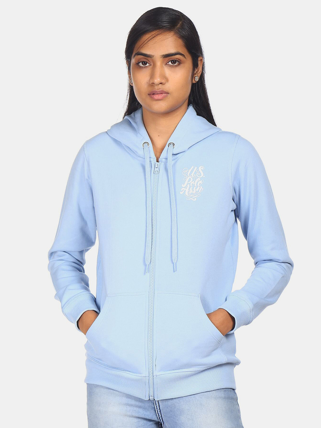 

U S Polo Assn Women Blue Sweatshirt