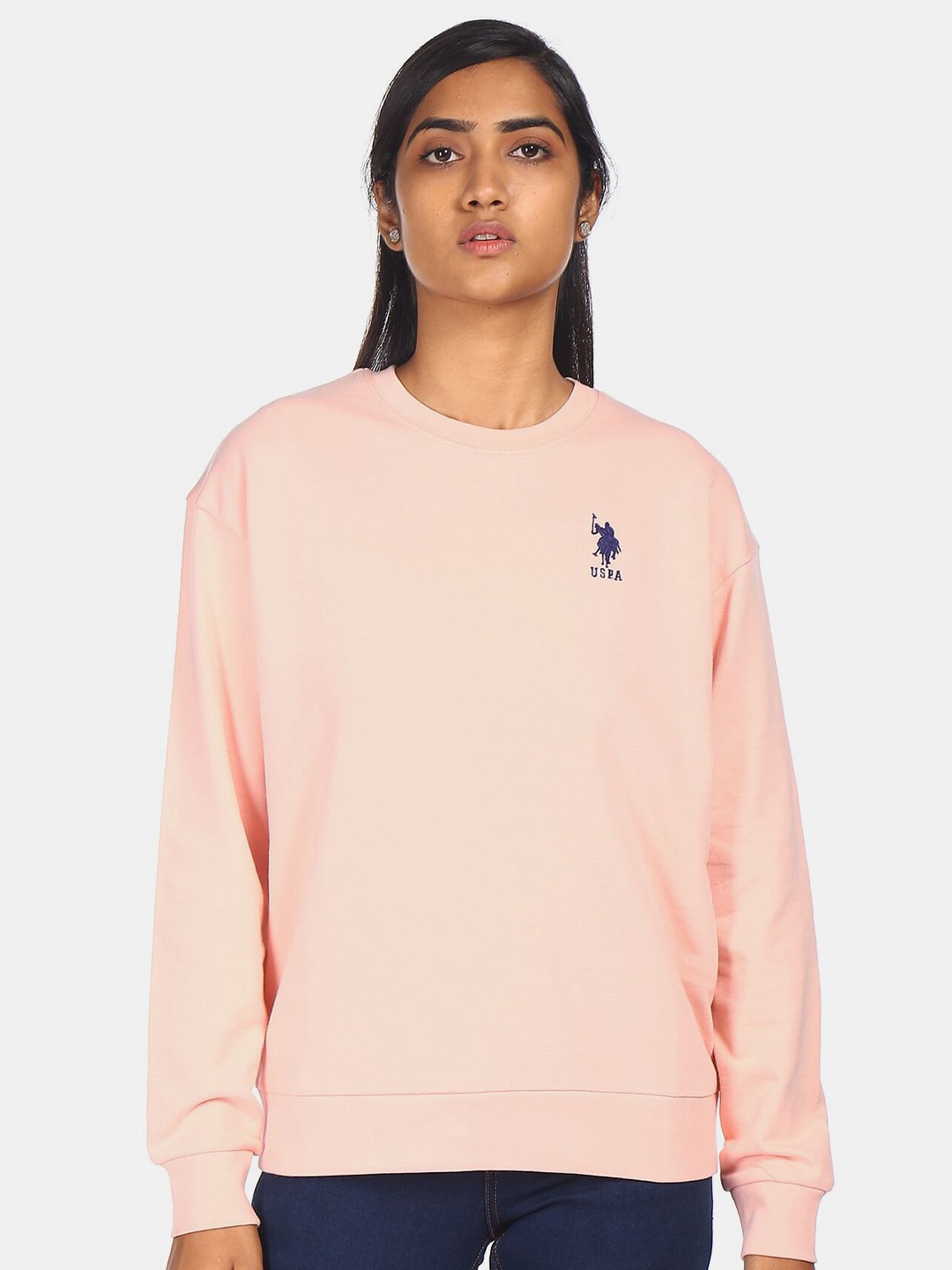 

U.S. Polo Assn. Woman Pink Sweatshirt