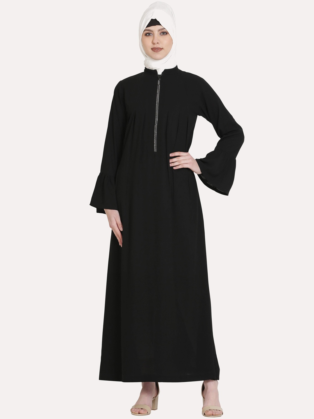 

MOMIN LIBAS Women Black Solid Abaya Burqa