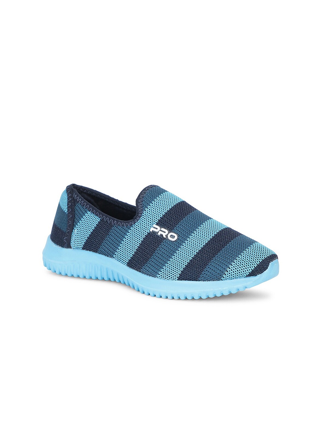 

Khadims Women Blue Colourblocked Slip-On Sneakers