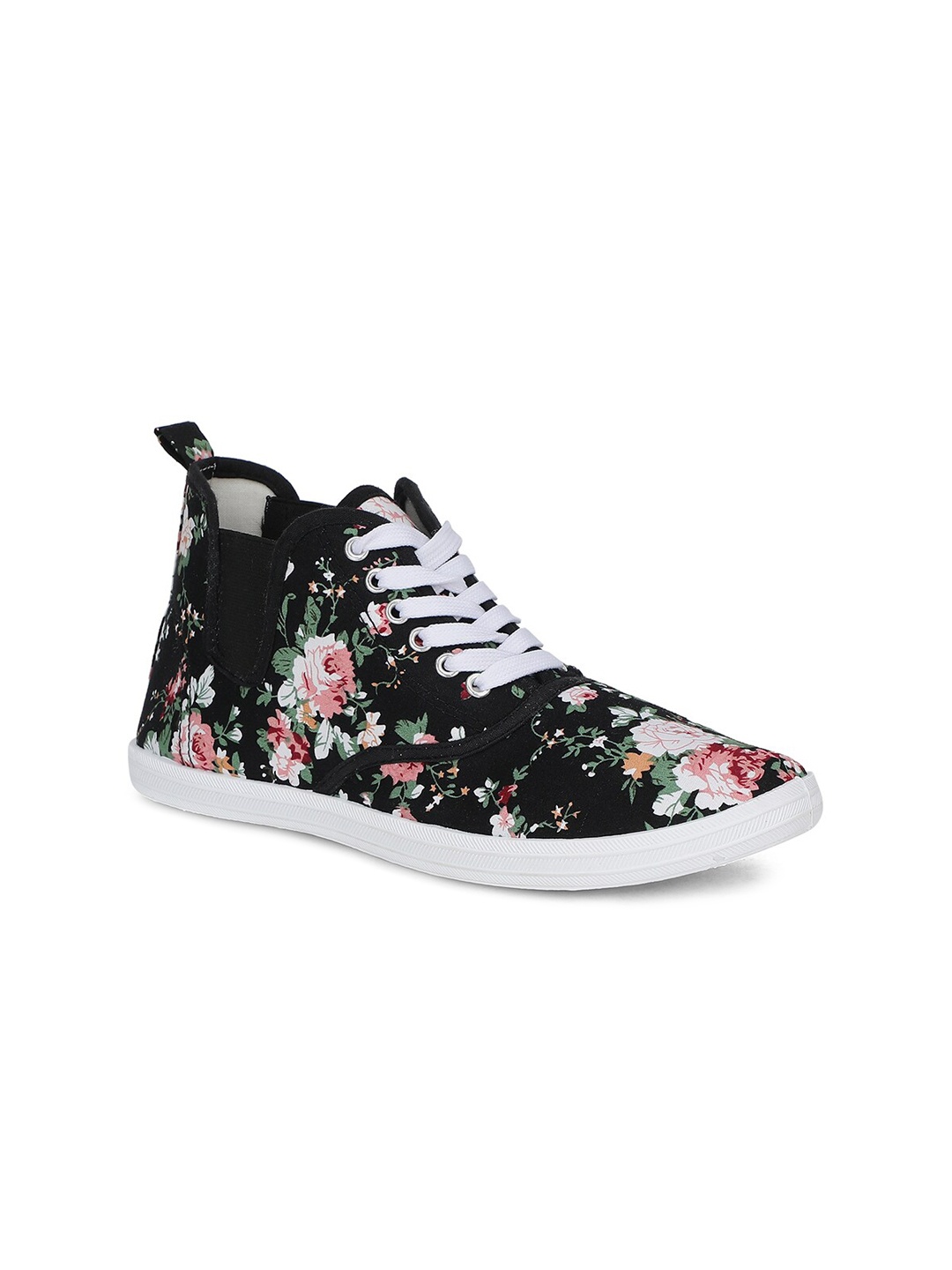 

Khadims Women Black Printed Sneakers