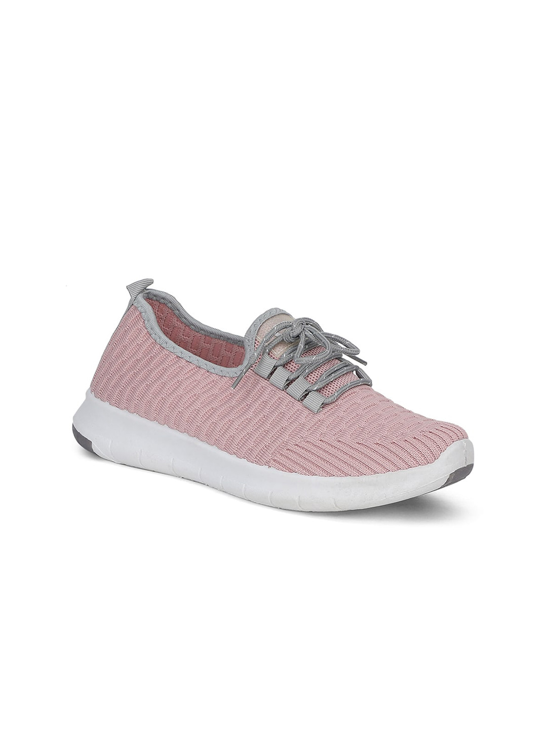 

Khadims Women Pink Woven Design Sneakers