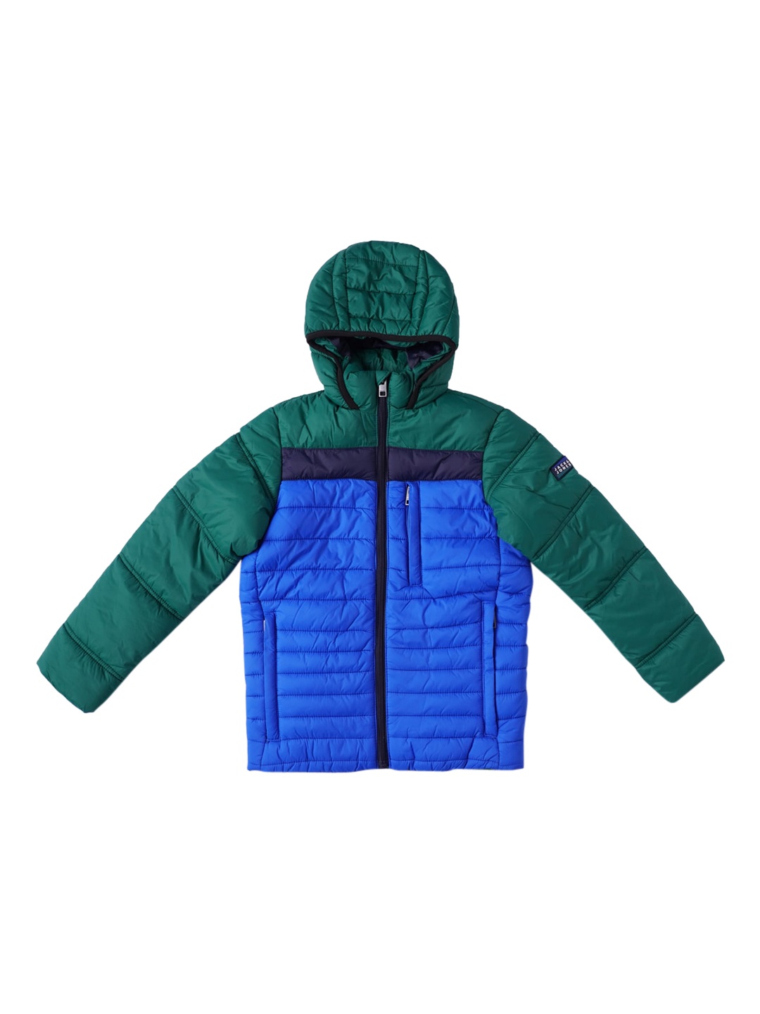 

Jack & Jones Boys Blue Colourblocked Padded Jacket