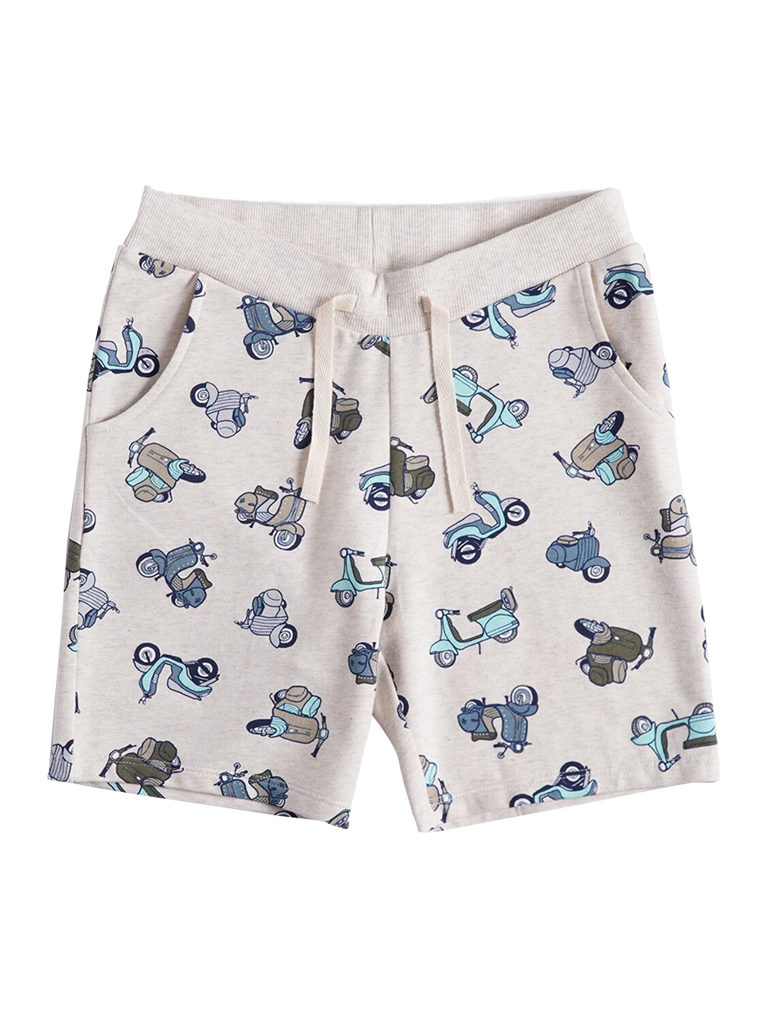 

Jack & Jones Boys Grey Conversational Printed Regular Shorts