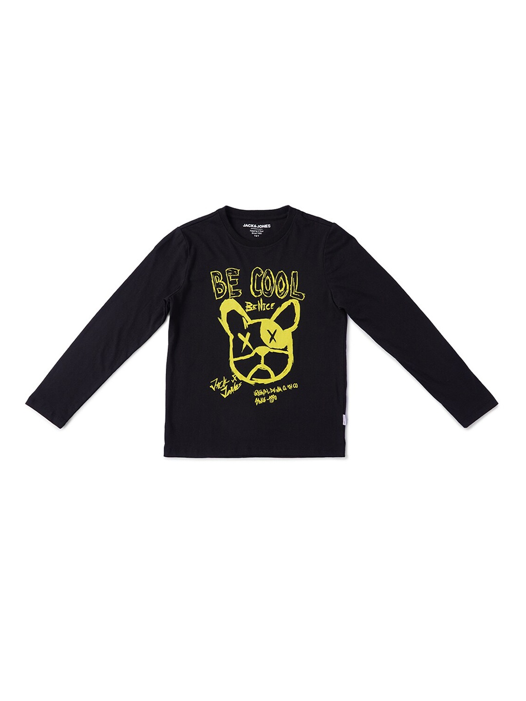 

Jack & Jones Boys Black & Yellow Printed T-shirt
