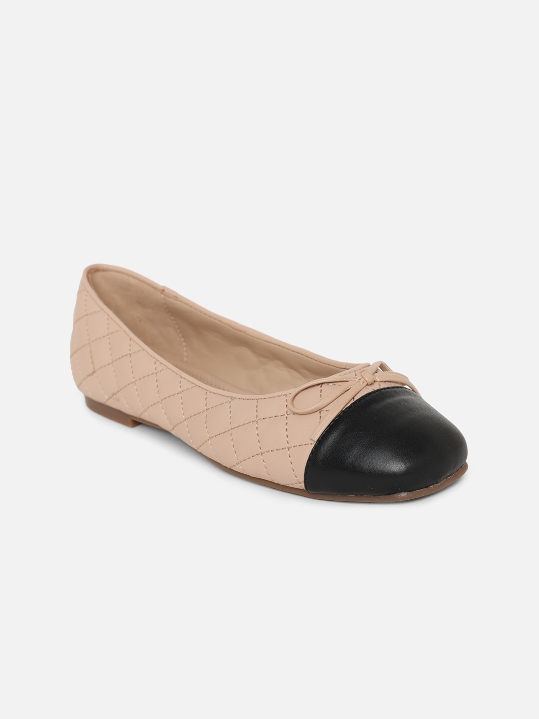 

ALDO Women Beige Printed Leather Derbys