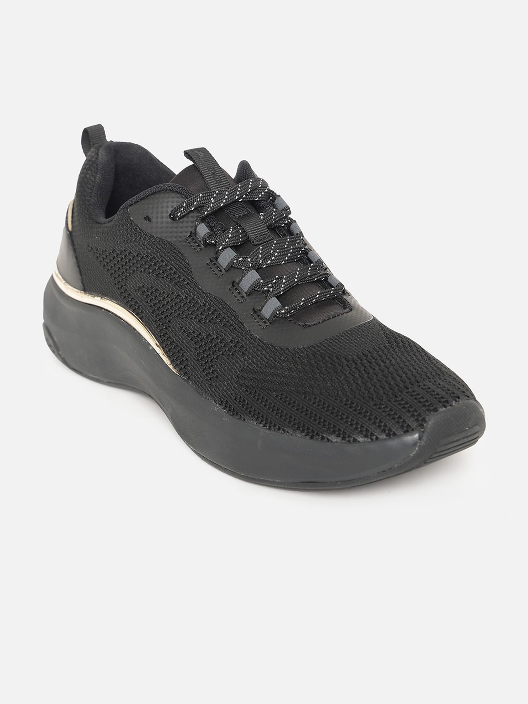 

ALDO Women Black Woven Design Sneakers