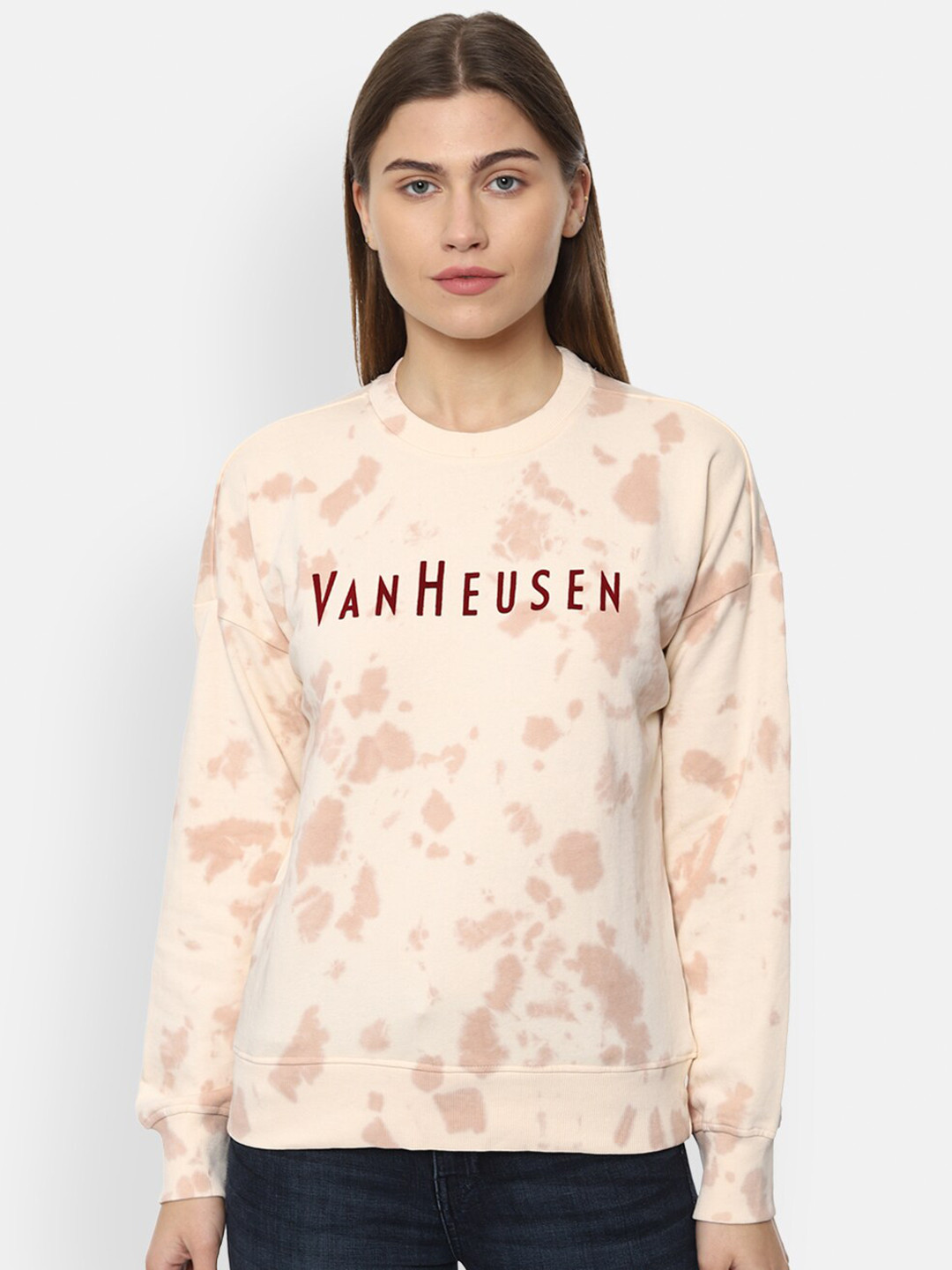 

Van Heusen Woman Women Beige Printed Sweatshirt