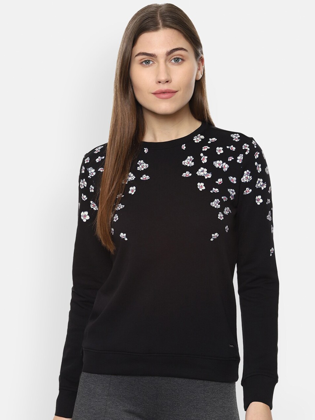 

Van Heusen Woman Women Black Printed Sweatshirt