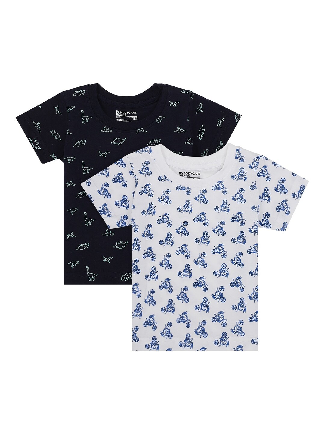 

Bodycare Kids Boys Pack Of 2 Multicoloured Printed T-shirt, Multi