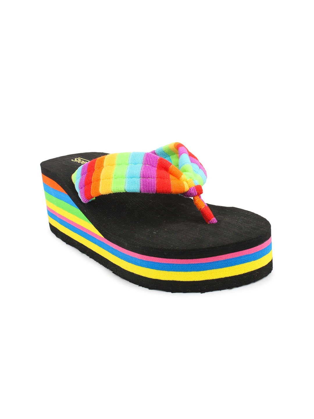 

Shoetopia Women Multicoloured Solid Sandals, Multi