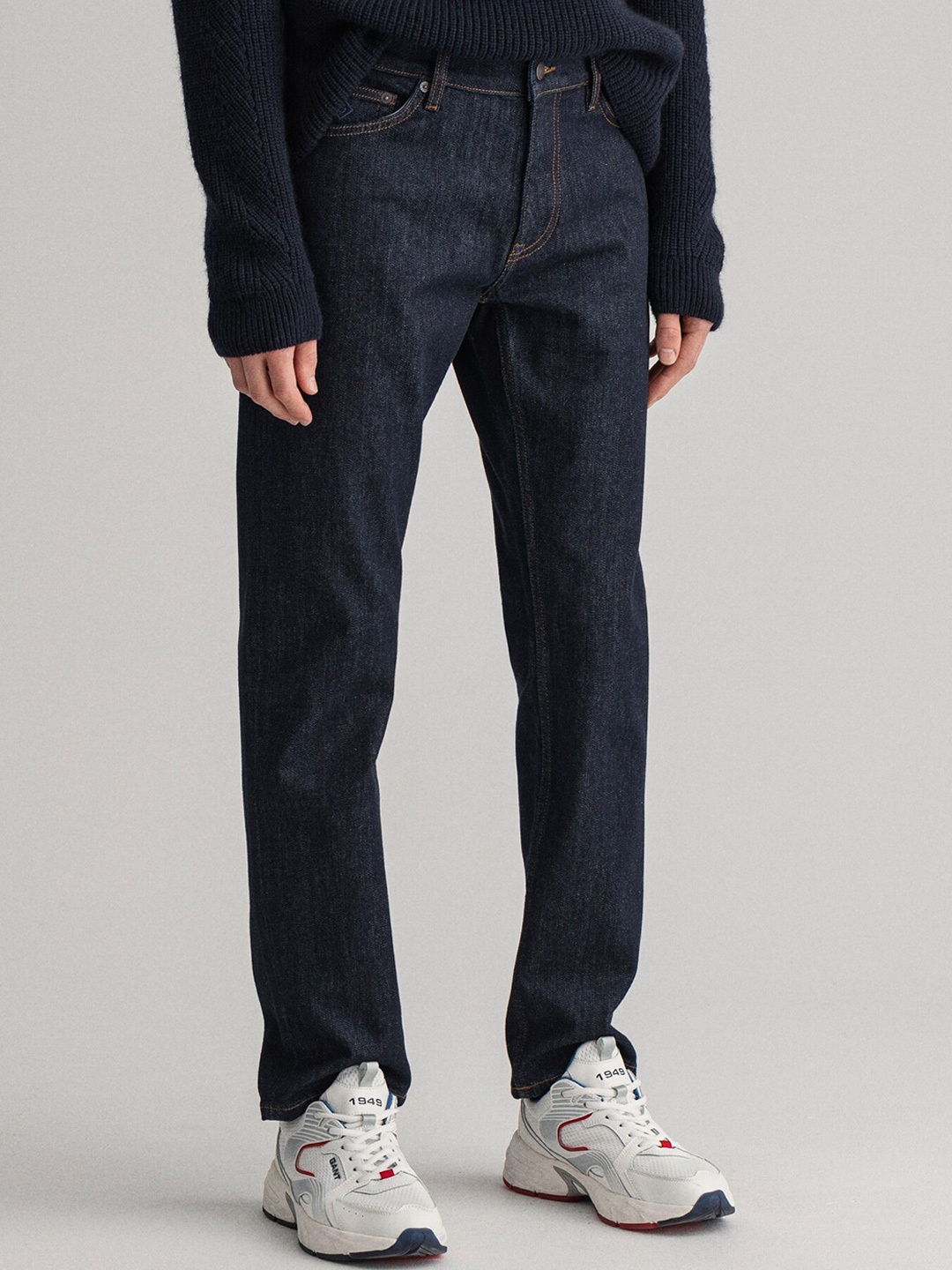 

GANT Men Navy Blue Stretchable Jeans