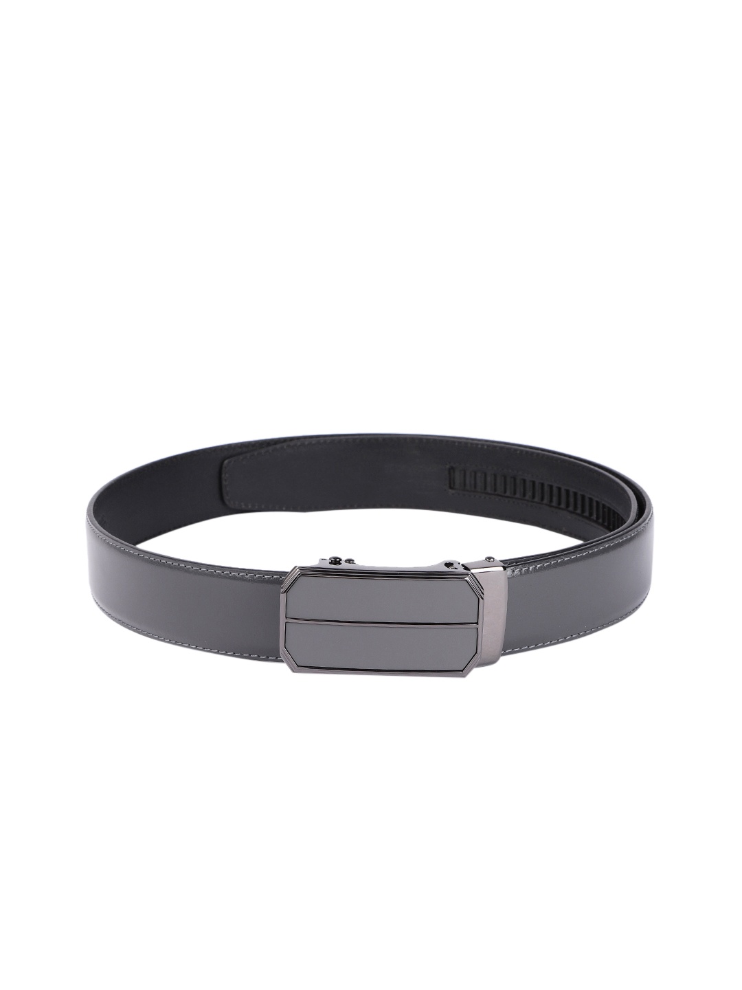 

Van Heusen Men Grey Leather Belt