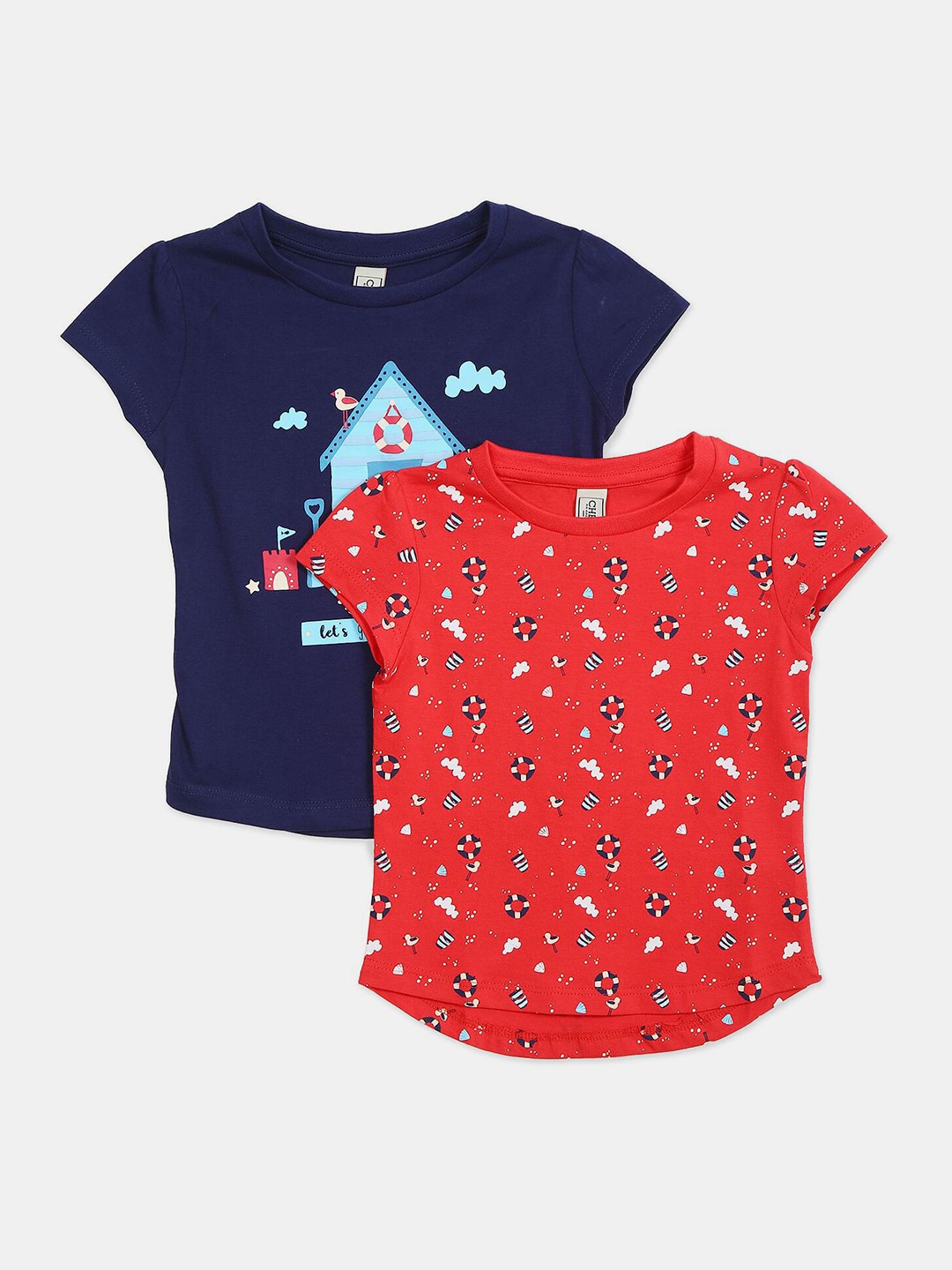 

Cherokee Girls Assorted 2 Printed Cotton Blend T-shirts