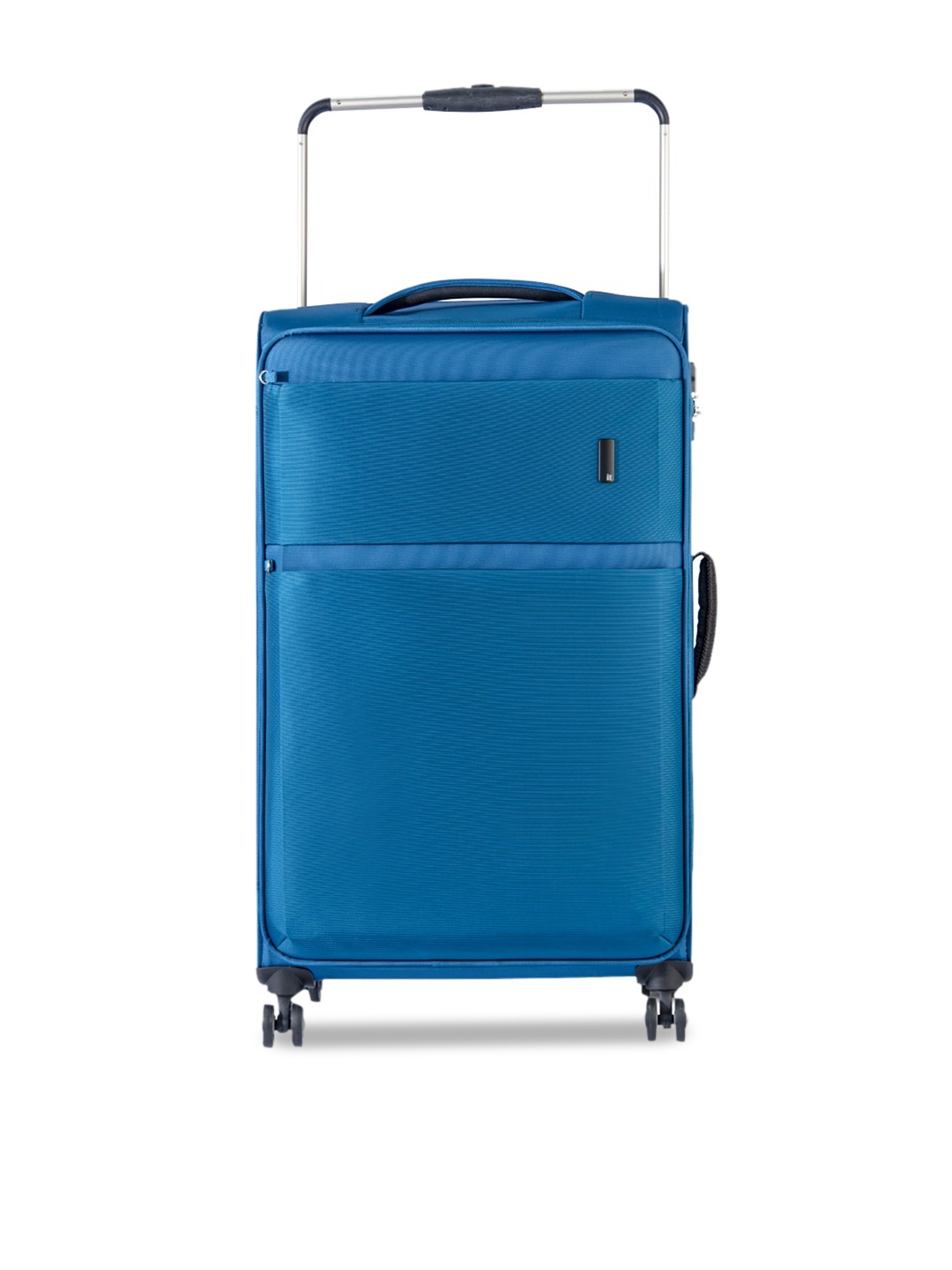 

IT luggage Blue Solid Soft-Sided Large Trolley Suitcase