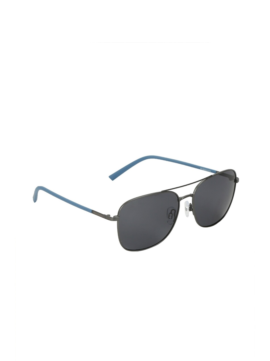 

Royal Enfield Men Grey Lens & Silver-Toned Shield Sunglasses