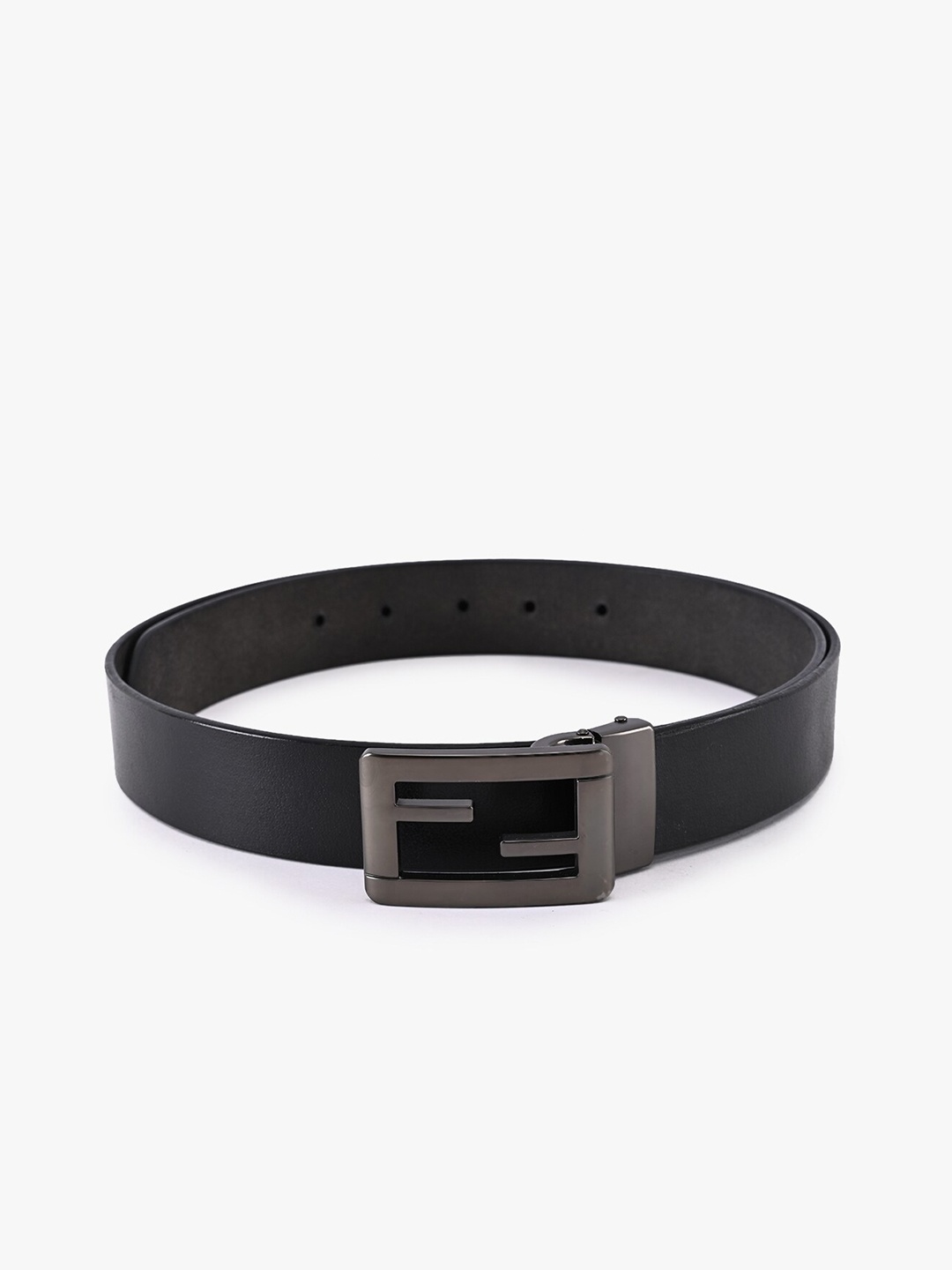 

BuckleUp Men Black Leather Belt