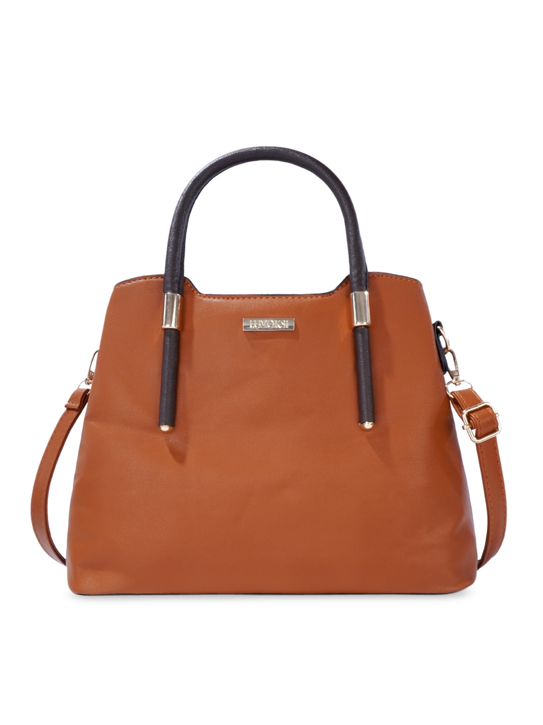 

Luvoksi Tan PU Structured Handheld Bag
