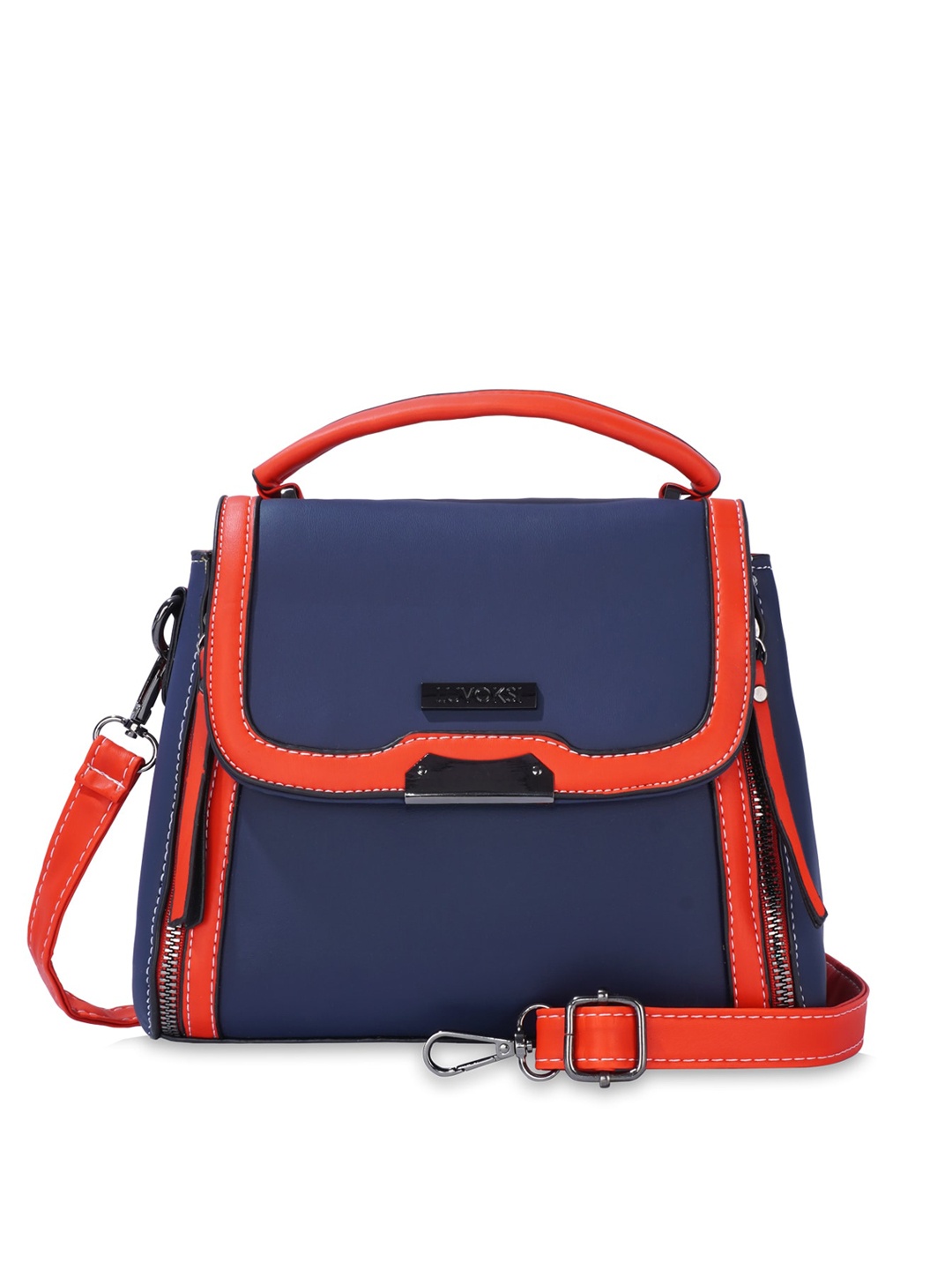 

Luvoksi Blue PU Structured Handheld Bag