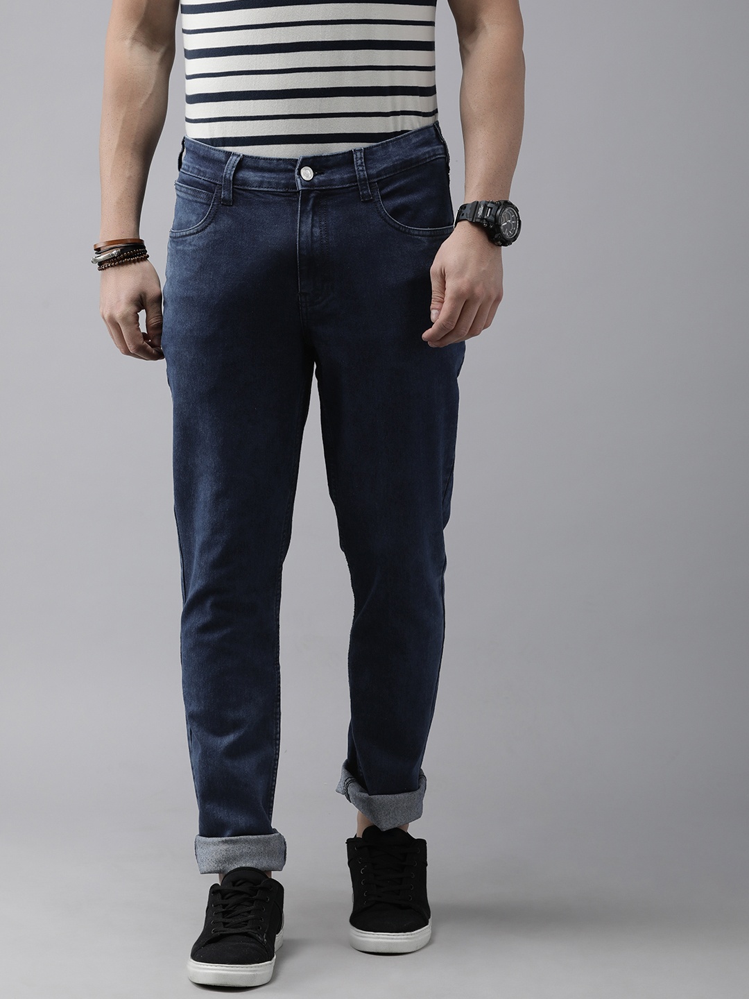 

French Connection Men Blue Slim Fit Stretchable Jeans