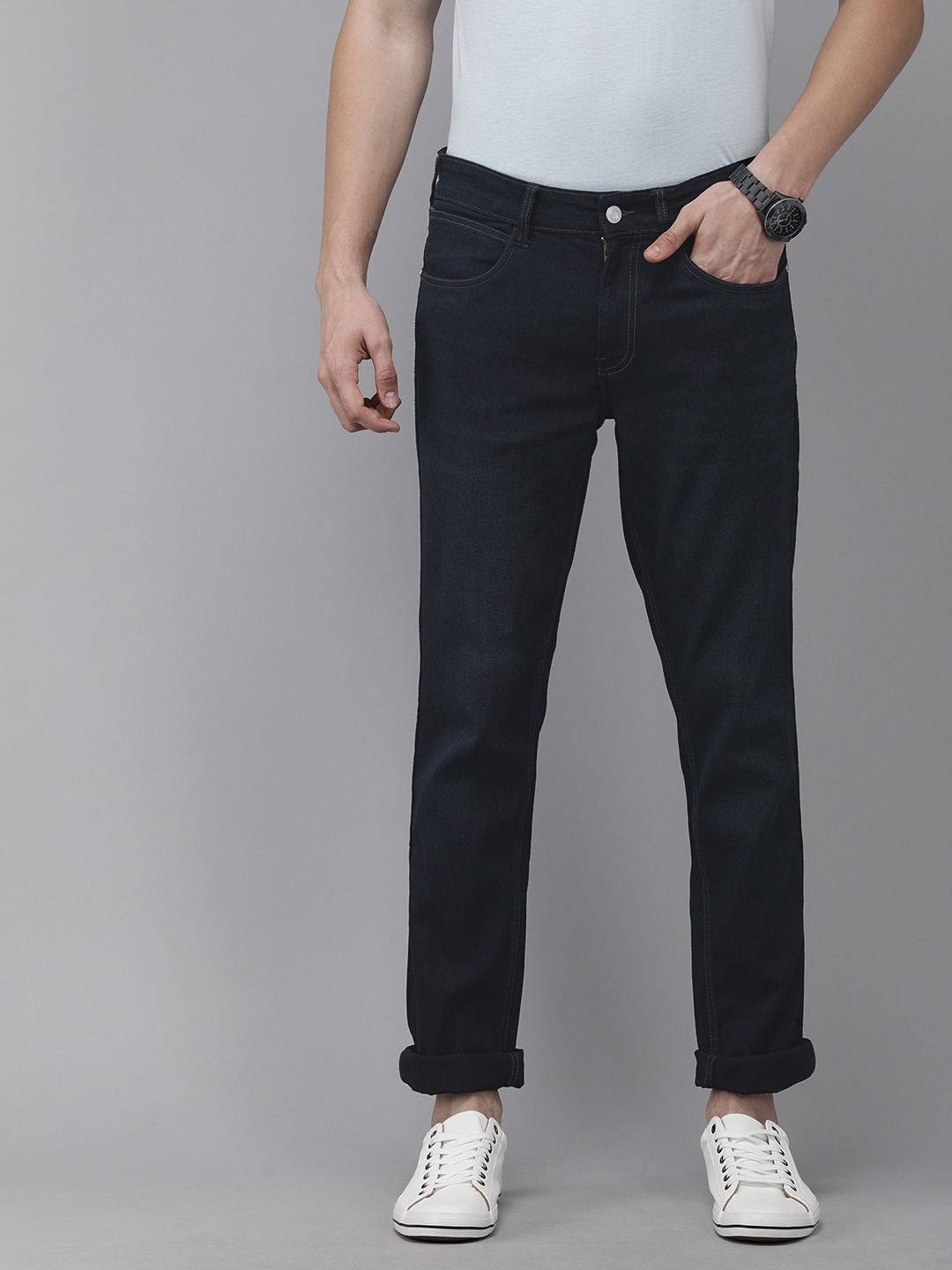 

French Connection Men Blue Slim Fit Stretchable Jeans