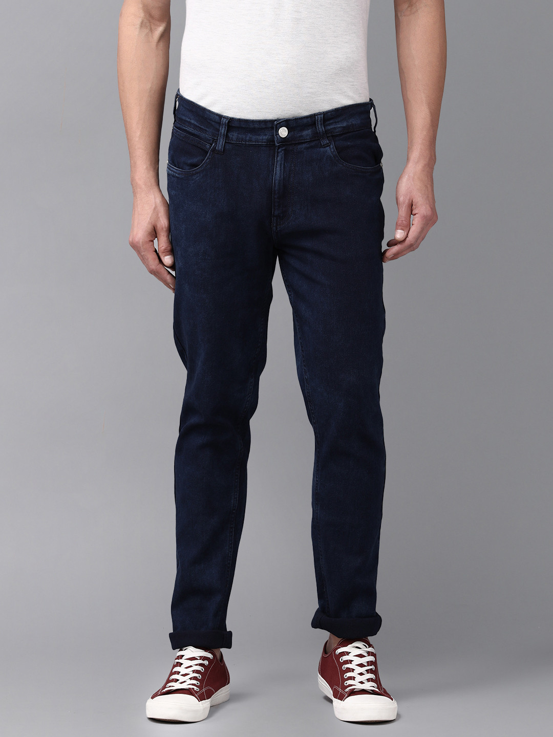 

French Connection Men Blue Slim Fit Light Fade Stretchable Cameroon Denim Jeans