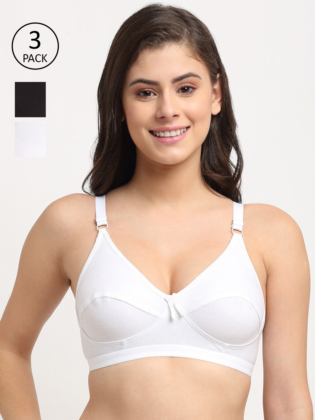 

Friskers Black & White Pack of 3 Bras 2O-312-01-312-02-318-02-30