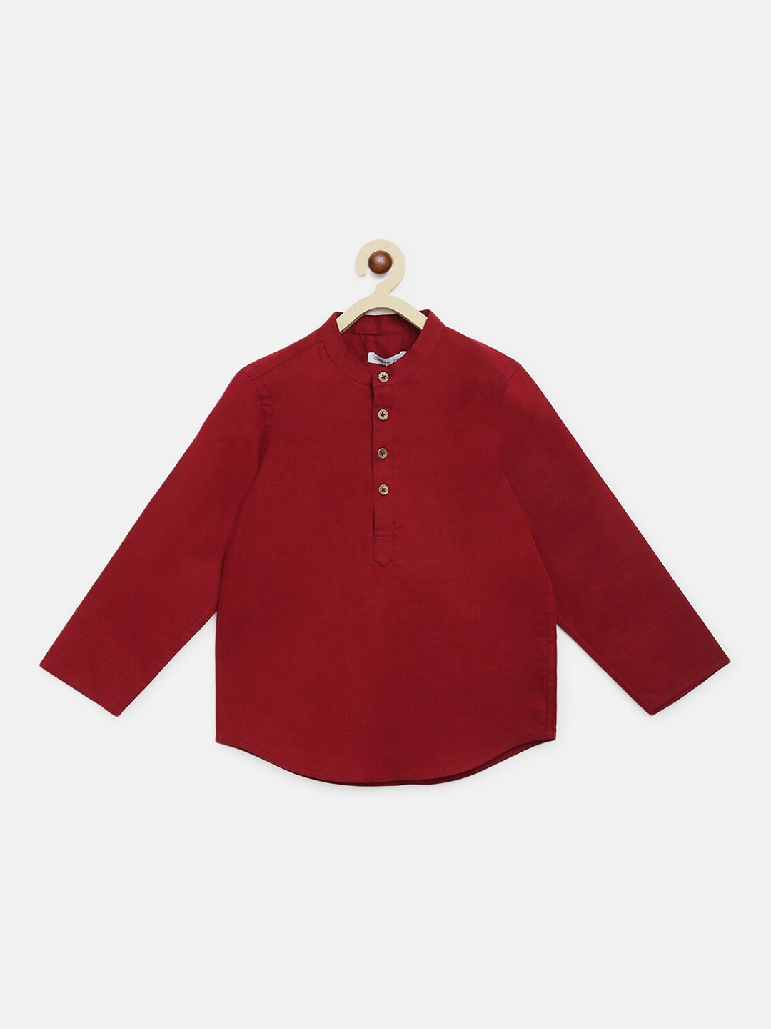 

Campana Boys Maroon Casual Shirt