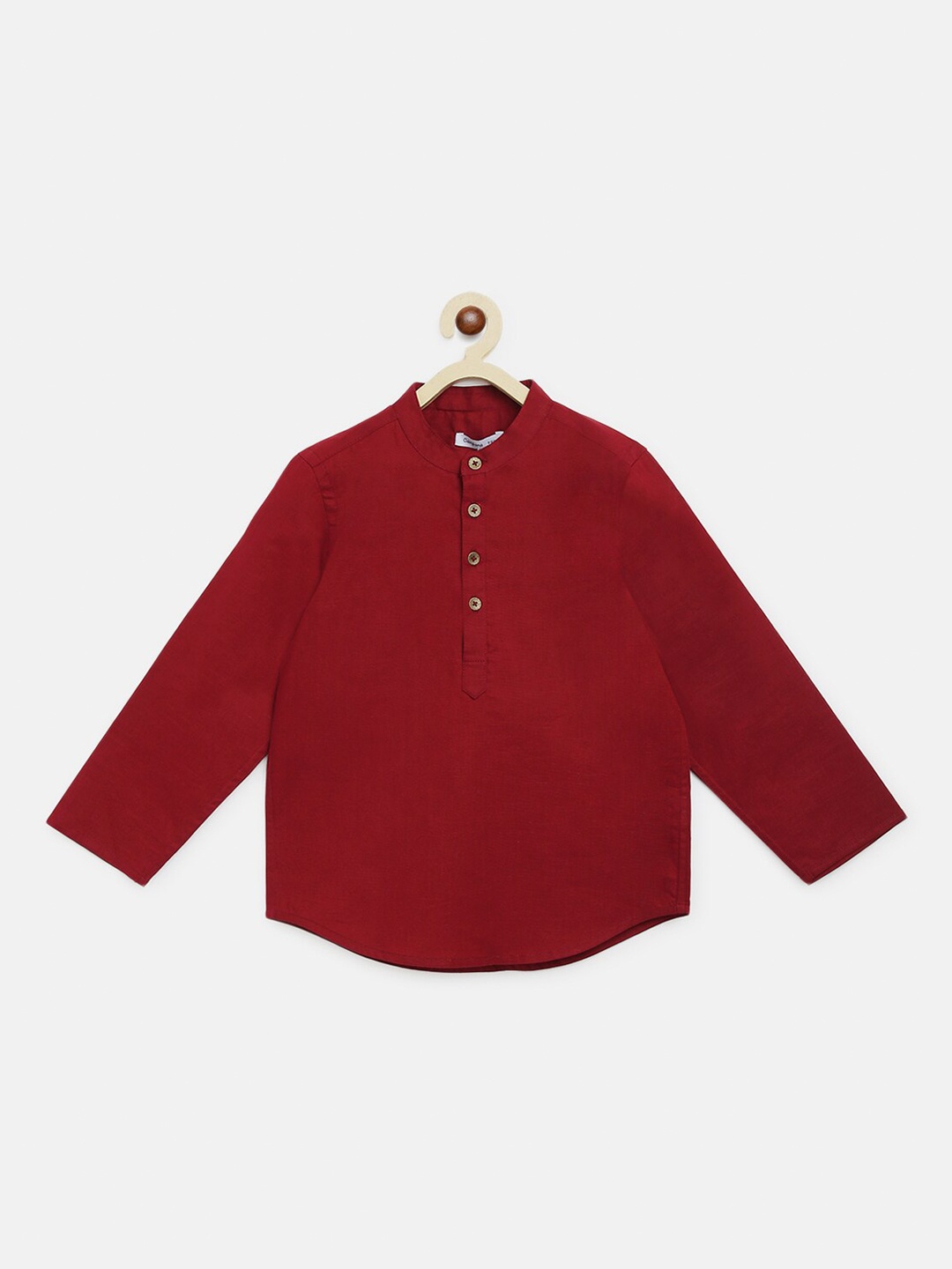 

Campana Boys Maroon Casual Shirt