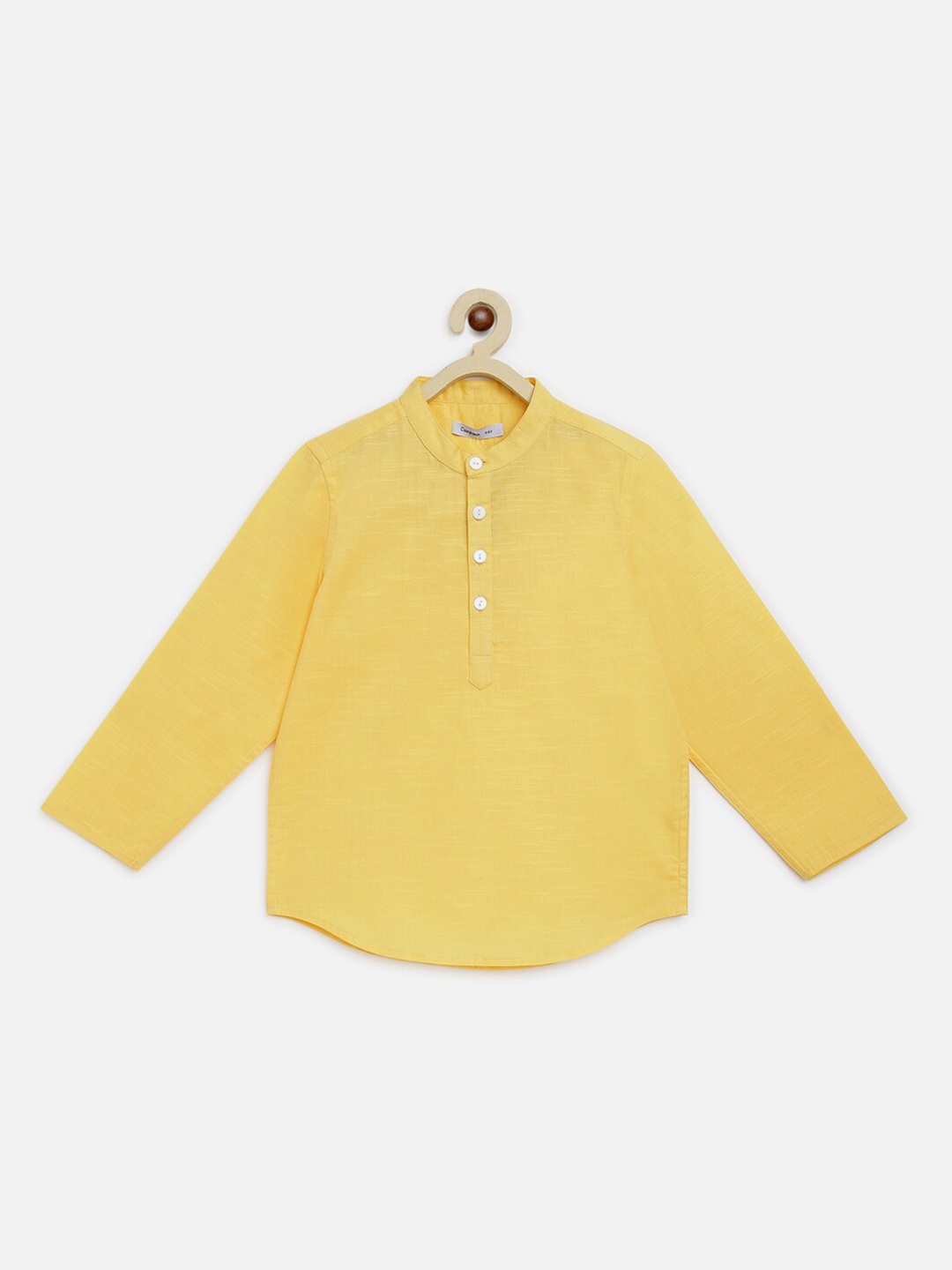 

Campana Boys Yellow Opaque Casual Shirt