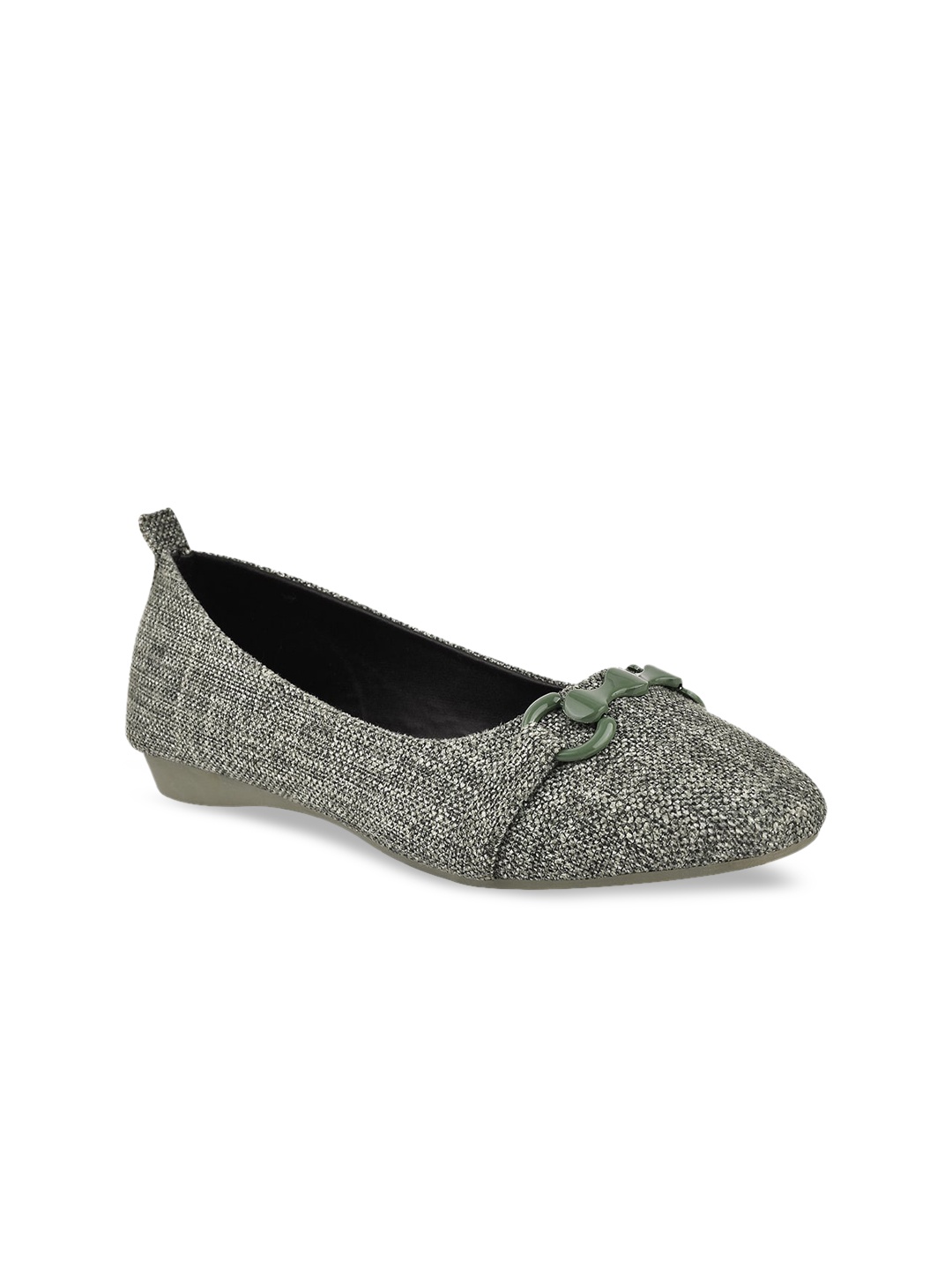 

Stelatoes Women Green Printed Ballerinas Flats