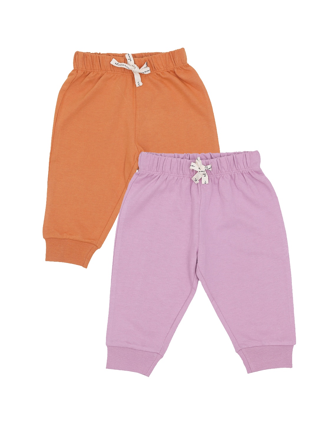 

MiArcus Kids Pack Of 2 Solid Lounge Pants, Orange